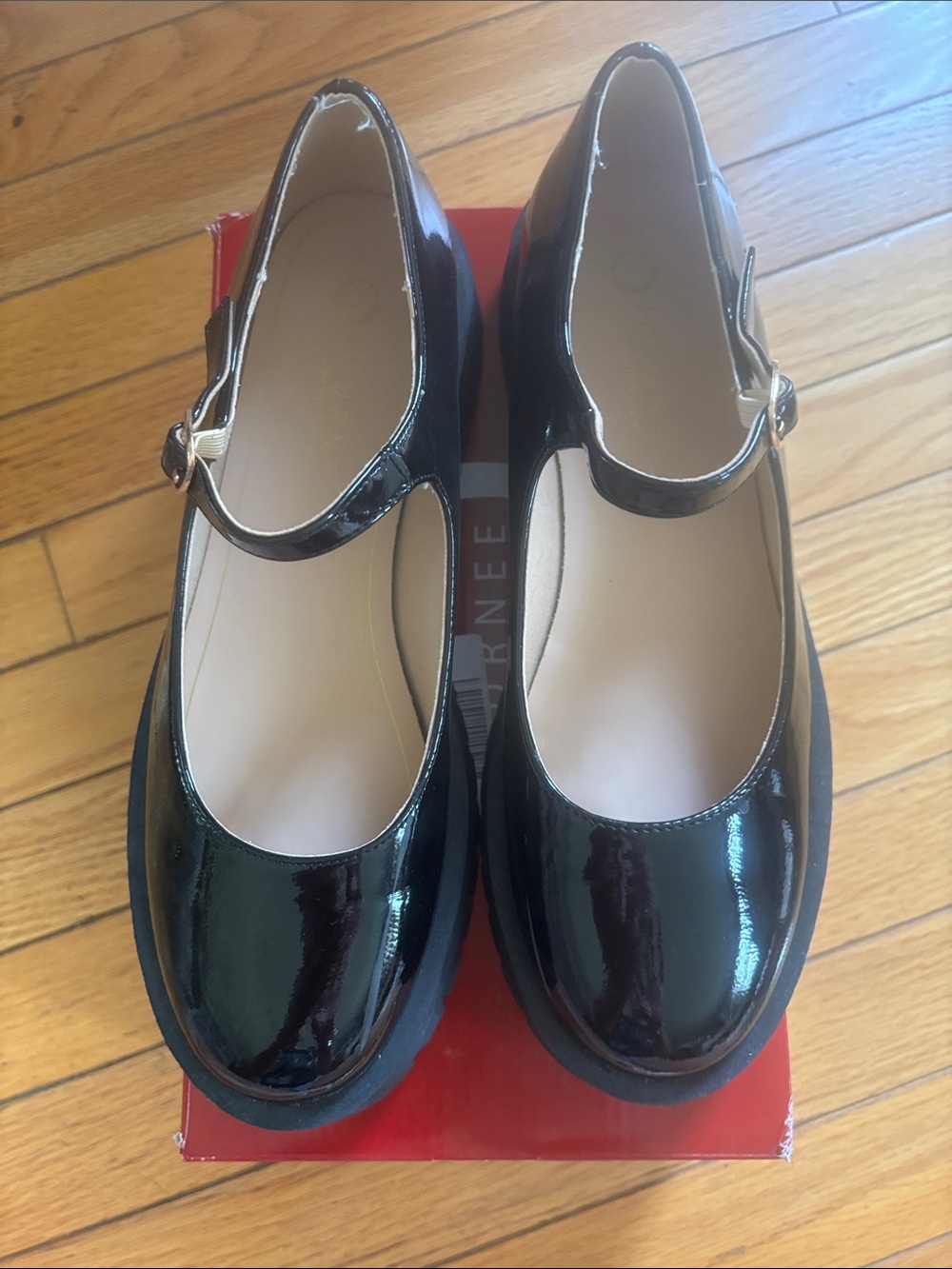 Journee Collection Black Patent Mary Jane Flats